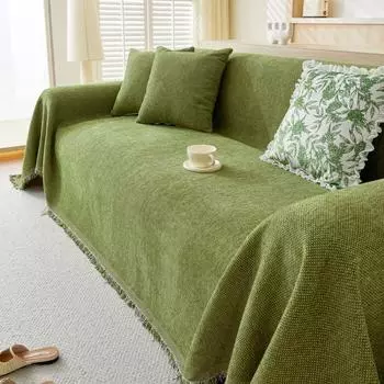 Коврик для дивана в гостиной, пледы, летние чехлы для пикника и кемпинга, однотонные чехлы для диванов в скандинавском стиле 180x130