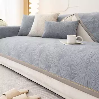 Коврик для дивана в минималистском стиле, всесезонный универсальный новый легкий роскошный и элитный коврик, универсальный противоскользящий коврик из синели 70*70cm