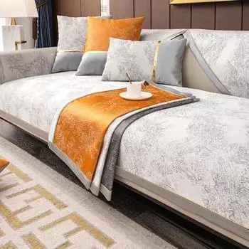 Коврик для дивана в скандинавском стиле Ins, универсальная противоскользящая подушка для сиденья, легкая, роскошная, высокого класса, минималистская ткань для дивана, полотенце, четыре сезона 70x70cm