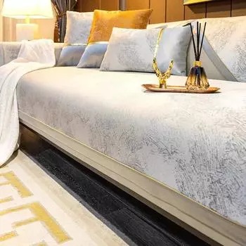 Коврик для дивана в скандинавском стиле, универсальный противоскользящий коврик для сиденья Four Seasons, роскошный высококачественный минималистичный чехол для дивана, тканевое полотенце 70x70cm