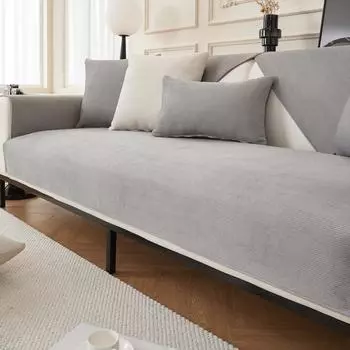 Коврик для дивана в скандинавском стиле, утолщенный плюшевый мягкий чехол для дивана для гостиной, нескользящий моющийся диван, полотенце, спинка, одеяло, домашний декор 70x70cm синий