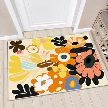 Коврик для дома, коврик для входной двери, простой современный коврик для входной двери, коврик для пола, коврик для крыльца, нескользящий, можно резать 40 * 60cm crystal velvet