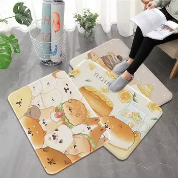 Коврик для дома, ванной комнаты, гостиной, кухни, коридора, нескользящий коврик, коврик для двери, мягкий ковер 40x60cm