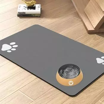 Коврик для домашних животных, не оставляет пятен, быстросохнущий, впитывающий, коврик для миски для корма для собак, коврик для корма для кошек, коврик для питья и кормления собак, подложки для кормления домашних животных 30x40cm