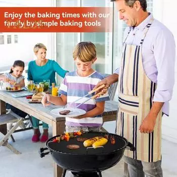 Коврик для духовки с антипригарным покрытием, сверхпрочные покрытия для духовки, многоразовые термостойкие плиты, фритюрница, гриль, коврик для выпечки, большой защитный коврик для духовки, легко очищаемый пол духовки. S