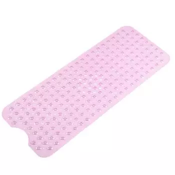 Коврик для душа в ванной комнате 40x100 см ПВХ противоскользящие длинные полоски коврики для душа с присосками для дома розовый