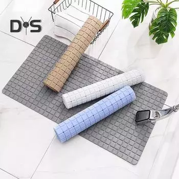 Коврик для душа в ванной с отверстиями для слива, 3D-сетчатая текстура, прокладка для ванны, противоскользящая защита для душа, ванной, туалета, устойчивый к трещинам коврик для ванны синий