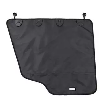 Коврик для двери автомобиля для домашних животных, коврик для собак и кошек, устойчивый к царапинам и разрывам, грязеотталкивающий коврик для двери автомобиля для домашних животных One Size чёрный