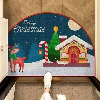 Коврик для двери Crystal Velvet Home New Christmas коврик для двери моющийся коврик для ног впитывающий нескользящий 40 * 60Cm [crystal velvet]