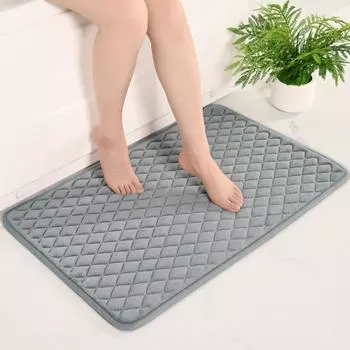 Коврик для двери из губки с эффектом памяти, коврик для двери туалета, впитывающий коврик для ног для ванной комнаты, бытовой 40*60cm