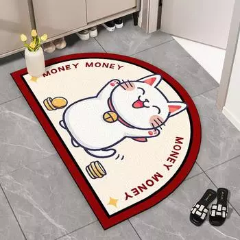 Коврик для двери кошки, коврик для двери дома, не грязеотталкивающий, износостойкий, легкий в уходе, водонепроницаемый коврик для крыльца 40 * 60CM diatom mud