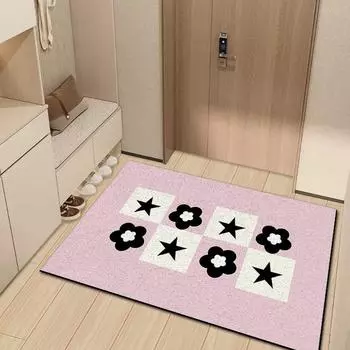 Коврик для двери, противоскользящее кольцо из проволоки, устойчивое к грязи, коврик для ног, который можно разрезать, новое напольное покрытие 40 * 60CM Silk Ring