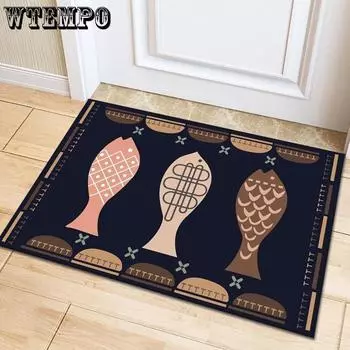 Коврик для двери с рисунком, коврик для входа, коврик для спальни, кухни, ванной, впитывающий противоскользящий коврик 40 * 60cm