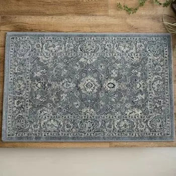 Коврик для двери Sayan Sayan с персидским узором для дома Noble Style II 50x80 светло-голубой Сделано в Бельгии светло-синий