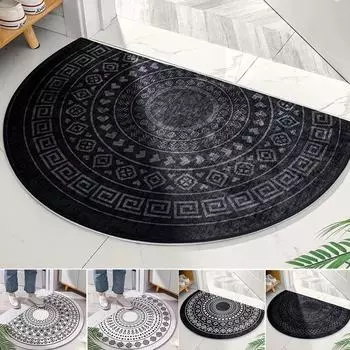Коврик для двери в стиле ретро, полукруглый коврик для пола, ковер в европейском стиле, коврик для гостиной, входная дверь, домашний декор, альфомбра, спиритическая сессия L60xW40cm