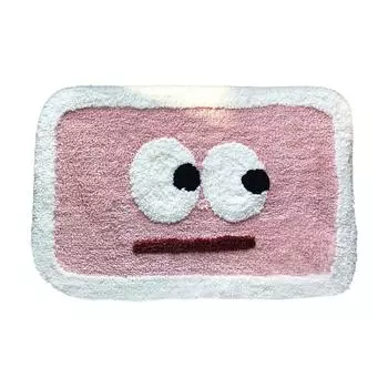 Коврик для двери, впитывающий воду, напольное покрытие для дома, ванной комнаты, туалета, с милым узором, розовый 40x60cm/15.7x23.6in розовый