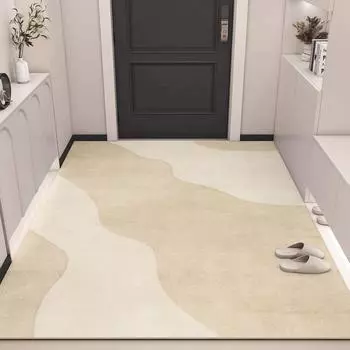 Коврик для двери, высококачественный коврик для двери, грязеотталкивающая ПВХ-кожа, можно стирать, можно резать, нескользящий коврик для двери 50CM width * 80CM length