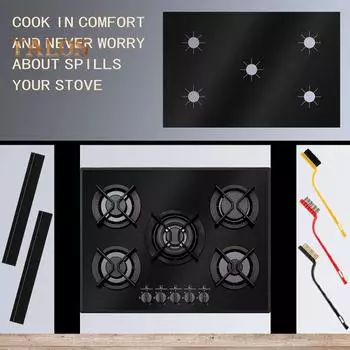 Коврик для газовой плиты, антидеформирующийся, эффективная чистка, долговечный, полезный, антигрязный коврик для газовой плиты, кухонный аксессуар