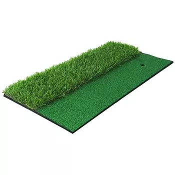 Коврик для гольфа, коврик для гольфа, 2-сторонний гольф, подход к замаху, ти-лунка 60X30 см, грубая искусственная трава для фервея, материал SBR для тренировок дома, в помещении, на открытом воздухе зелёный