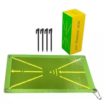 Коврик для гольфа Оставляет следы Оставляет следы Для тренировки В помещении На открытом воздухе Коврик для тренировки гольфа Грубая тренировка паттера Подход Траектория замаха Грин