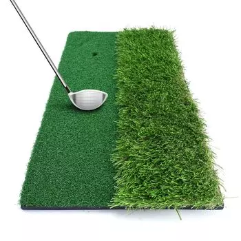 Коврик для гольфа Practice Practice Practice Artificial Rubber Practice Swing Mat [Высокая прочность] Коврик, Коврик, Качели, Оборудование, В помещении/на открытом воздухе, Трава, Коврик, зелёный