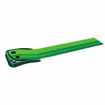 Коврик для гольфа Tabata Golf Putter с 2-мя отверстиями GV0126, коврик, 2-сторонние линии, зелёный