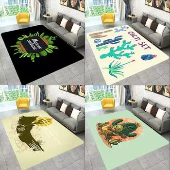 Коврик для гостиной, коврик кактус, входная дверь, пол, коврик для ванной комнаты, спальня, кухня, прихожая, коврик для ванной комнаты 100x150cm