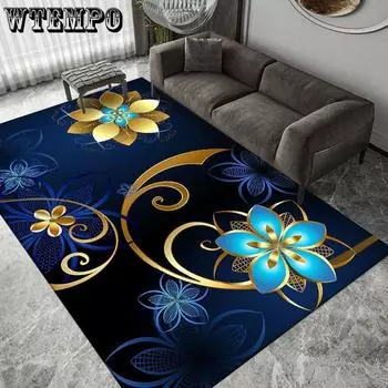 Коврик для гостиной, прикроватный коврик, коврик у входа в ванную, противоскользящий коврик, большой ковер W80*L120CM