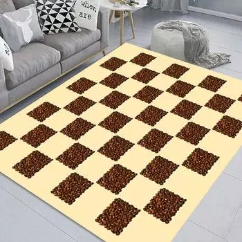 Коврик для гостиной в шахматном порядке, украшение для дома в марокканском стиле, модный ковер для спальни, небольшой свежий нескользящий коврик для пола 40x60cm