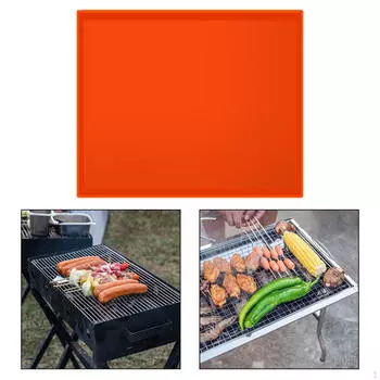 - Коврик для гриля, форма для выпечки на гриле, пищевой, универсальный, многоразовый, устойчивый к высоким температурам, 36 Inch