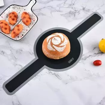 Коврик для хлеба, антипригарный силиконовый слинг для хлеба, многоразовый коврик для выпечки хлеба с длинной ручкой для домашней кухни оранжевый