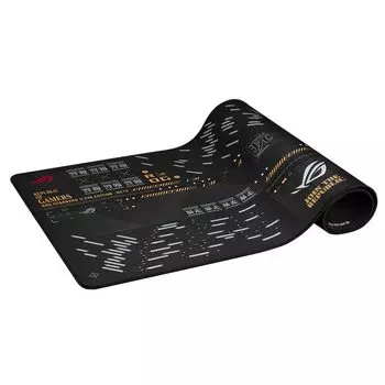 Коврик для игровой мыши ASUS Evangelion Collaboration Model ROG Scabbard II EVA EDITION с супербольшим нанопокрытием и плоскими швами для предотвращения изнашивания коврика для мыши