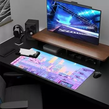 Коврик для игровой мыши, большой игровой коврик для компьютера, ноутбука, нескользящая износостойкая сверхгладкая поверхность, нескользящая резиновая основа, коврик для мыши 4