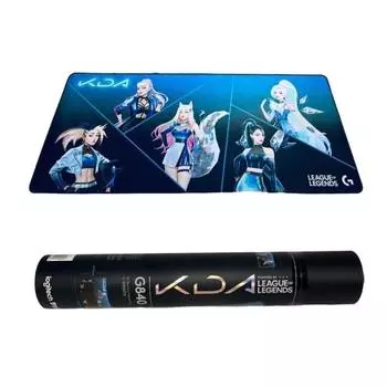 Коврик для игровой мыши Logitech G840 LoL K/DA, очень большой, XL, тонкий, нескользящий, игровой коврик для мыши, игровой коврик для мыши, большой коврик для клавиатуры, прочный, легко транспортировать в машине