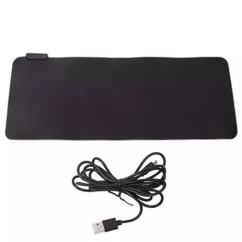 Коврик для игровой мыши RGB большого размера, утолщенный, предотвращает скольжение, светодиодный коврик для мыши, коврик для компьютерной клавиатуры