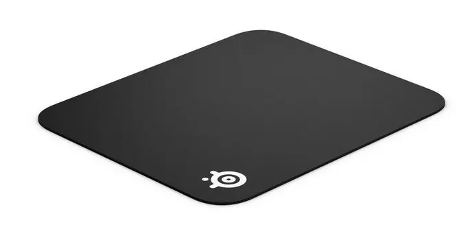 Коврик для игровой мыши SteelSeries черный, маленький, с нескользящей резиновой основой, 25 см x 21 см x 0,2 см QcK mini 63005