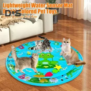 Коврик для игры с кошкой, утолщенный датчик воды, игровой коврик для домашних животных, охлаждающий коврик с датчиком воды, игрушка, интерактивный датчик воды для домашних животных B