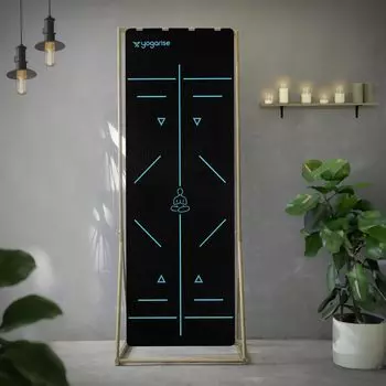 Коврик для йоги из ТПЭ толщиной 8 мм с ароматизированными линиями и сумкой для переноски для мужчин и женщин,