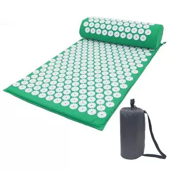 Коврик для йоги, натяжной ковер, спортивный точечный массаж, боль, стресс Mat светло-синий