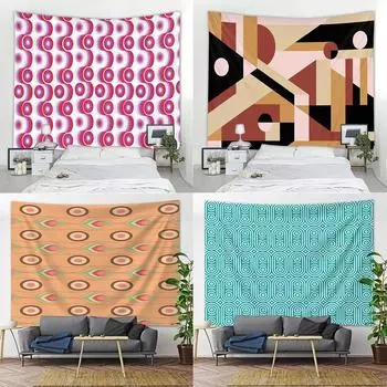 Коврик для йоги Tarot Hippie, настенное пляжное полотенце, простыня, мандала, психоделическая сцена, домашний гобелен 100x75cm