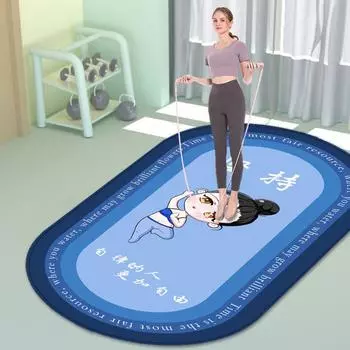 «Коврик для йоги в стиле Douyin»: Бесшумный, нескользящий, амортизирующий коврик для упражнений с бесплатной доставкой. 80*120 cm (Silicone Base)