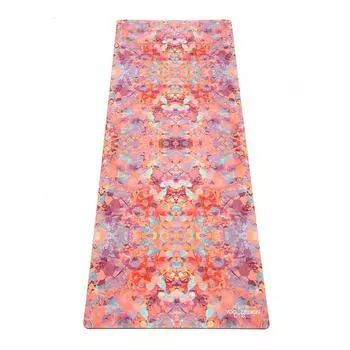 Коврик для йоги Yoga Design Lab, толщина комбинированного коврика с ремешком 3,5 мм (Калейдоскоп)