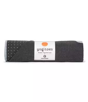 Коврик для йоги Yogitoes Полотенце Легкое быстросохнущее микроволокно Технология Skidless для горячей йоги Vinyasa Power Gray - Противоскользящее 71 (180см) серый