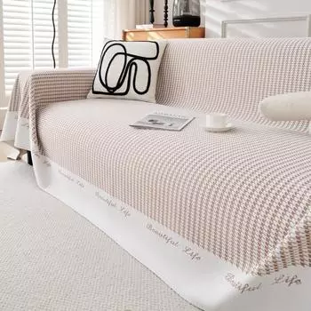 Коврик для кемпинга и пикника на открытом воздухе, одеяла для гостиной, дивана, для пары, мягкий чехол с рисунком «гусиные лапки», диванное полотенце, одеяло 180x130