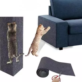 Коврик для когтей для кошек, самоклеящийся ковер с возможностью обрезки, когтеточка для кошек, ковер для защиты от царапин, дивана, мебели 30x30cm