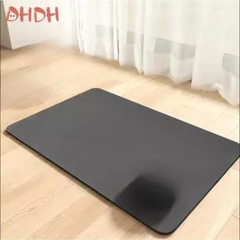 Коврик для кормления домашних животных Quick Dry Bathhouses - впитывающий коврик для корма и миски для воды с водонепроницаемой резиновой основой 40x60cm