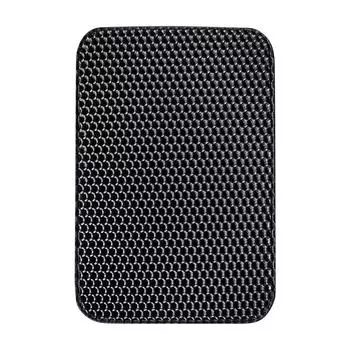 Коврик для кошачьего туалета, большой 11,81 x 11,81 дюйма, коврик для кошачьего туалета из ЭВА, двухслойный, с ячеистыми отверстиями, контроль разброса One Size