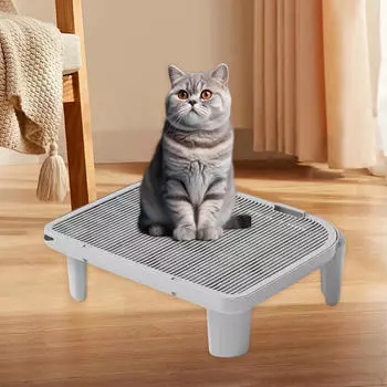 Коврик для кошачьего туалета для домашних животных, ловушка для ванной комнаты, туалета, домашних кошек, серый