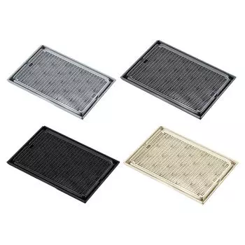 Коврик для кошачьего туалета, легкий коврик для кошачьего туалета, для кошек, живущих в помещении, прочный, легко чистящийся коврик-ловушка для кошачьего туалета темно-серого