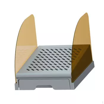 Коврик для кошачьего туалета, легко чистящийся, устойчивый к царапинам, двухслойный для серый